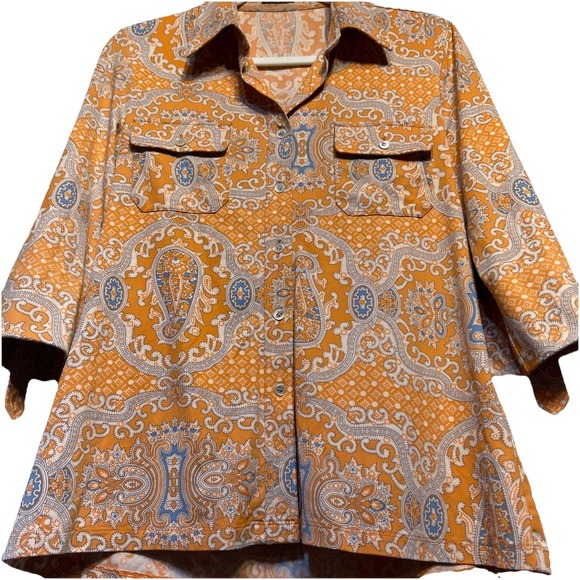 J. McLaughlin Lightweight Stretch 3/4 Sleeve Tops (Lot of 2) Women's Size‎ M EUC - Picture 4 of 16